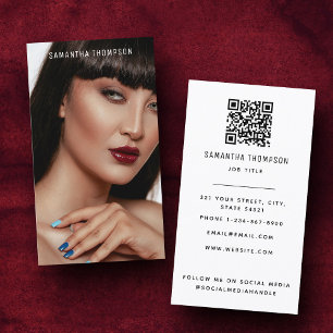 Minimalistische moderne professionele fotografie Q Visitekaartje