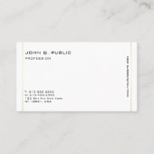 Minimalistische moderne professionele gouden kleur visitekaartje (Voorkant)