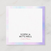 Minimalistische moderne professionele parelrand vierkante visitekaartje (Voorkant)