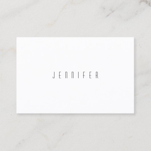 Minimalistische Moderne Professionele Template Ele Visitekaartje (Voorkant)