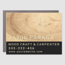 Minimalistische moderne professionele timmerman