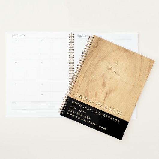 Minimalistische moderne professionele timmerman planner (Display)