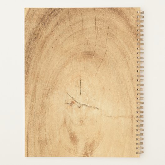 Minimalistische moderne professionele timmerman planner (Achterkant)