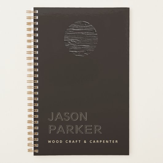 Minimalistische moderne professionele timmerman Qr Planner (Voorkant)