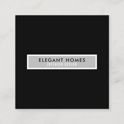 Minimalistische Moderne Professionele Vierhoek Vierkante Visitekaartje (Voorkant)