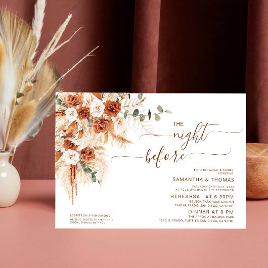 Minimalistische moderne repetitie diner avond voor kaart