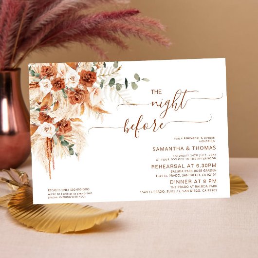 Minimalistische moderne repetitie diner avond voor kaart