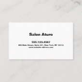 Minimalistische Moderne Retro Afspraak Herinnering Afsprakenkaartje (Achterkant)