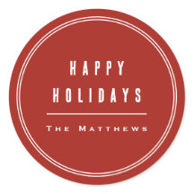 Minimalistische moderne rode familie