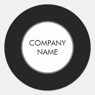 Minimalistische Moderne Ronde Sticker