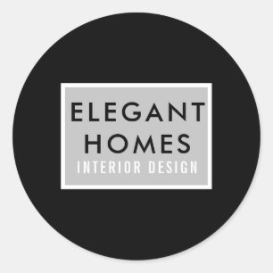 Minimalistische Moderne Ronde Sticker