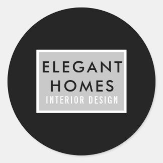 Minimalistische Moderne Ronde Sticker