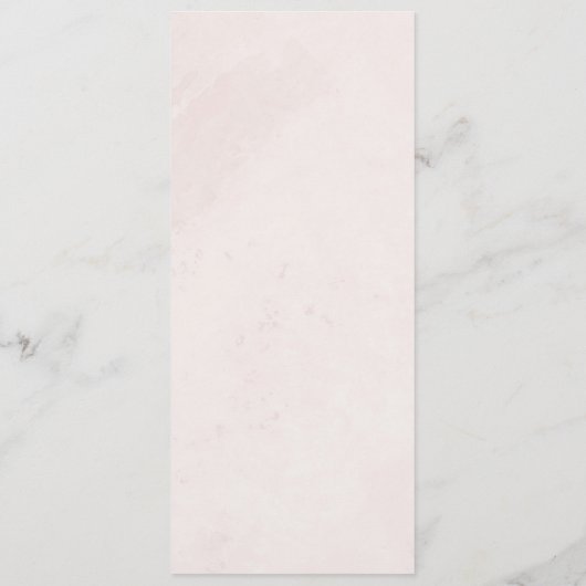 Minimalistische moderne rustieke kalligrafie bruil menu (Achterkant)