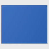 Minimalistische moderne saffierblauw cadeaupapier (Vlak)