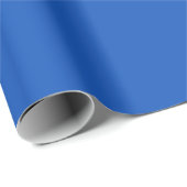 Minimalistische moderne saffierblauw cadeaupapier (Rol Hoek)