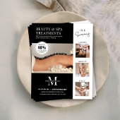 Minimalistische moderne salon schoonheid zakelijke flyer