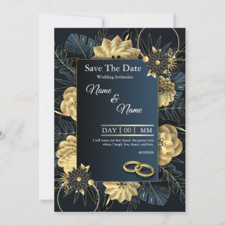 Minimalistische moderne save the date - Instant Do Kaart