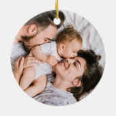 Minimalistische moderne Scandi eenvoudige kerstboo Keramisch Ornament (Achterkant)