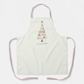 Minimalistische moderne Scandi eenvoudige kerstboo Schort (Voorkant)