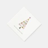 Minimalistische moderne Scandi eenvoudige kerstboo Servet (Hoek)