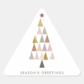 Minimalistische moderne Scandi eenvoudige kerstboo Sticker (Voorkant)