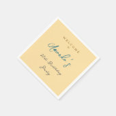 Minimalistische moderne schattige verjaardagsfeest servet (Hoek)