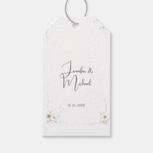 Minimalistische moderne Schattigee bruiloft welkom Cadeaulabel
