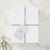 Minimalistische moderne Schattigee bruiloft welkom Cadeaulabel (Met Touw)