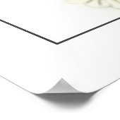 Minimalistische moderne Schattigee bruiloft welkom Poster (Hoek)