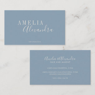 Minimalistische moderne script boho chic stoffig b visitekaartje