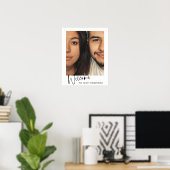 Minimalistische moderne script foto welkom bij het poster (Thuiskantoor)