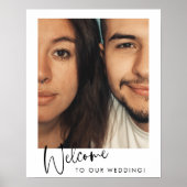 Minimalistische moderne script foto welkom bij het poster (Voorkant)