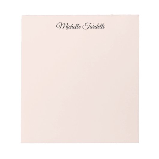 Minimalistische moderne script kalligrafie notitieblok (Voorkant)