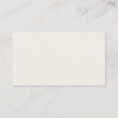 Minimalistische moderne script visitekaartje voor (Achterkant)