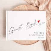 Minimalistische moderne scriptie Huwelijk Gastenboek