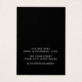 Minimalistische Moderne sieraden oorbel display ka Visitekaartje (Achterkant)