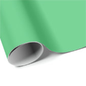 Minimalistische moderne smaragdgroene cadeaupapier (Rol Hoek)
