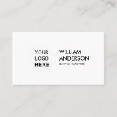 Minimalistische moderne sociale mediapictogrammen visitekaartje (Voorkant)