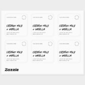 Minimalistische moderne soja kaars product vierkan vierkante sticker (Vel)