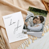 Minimalistische moderne & speelse script kaart