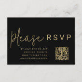 Minimalistische moderne stijlvolle eenvoudige QR-c Informatiekaartje (Voorkant)