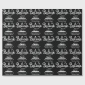 Minimalistische moderne stijlvolle gepersonaliseer cadeaupapier (Vlak)