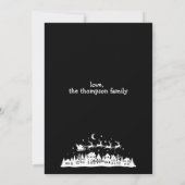 Minimalistische moderne stijlvolle gepersonaliseer feestdagenkaart (Achterkant)