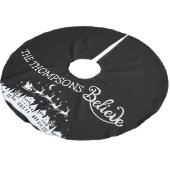 Minimalistische moderne stijlvolle gepersonaliseer kerstboom rok (Gekanteld)