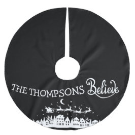 Minimalistische moderne stijlvolle gepersonaliseer kerstboom rok