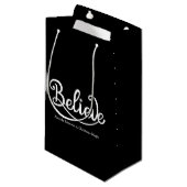 Minimalistische moderne stijlvolle gepersonaliseer klein cadeauzakje (Voorkant Gekanteld)