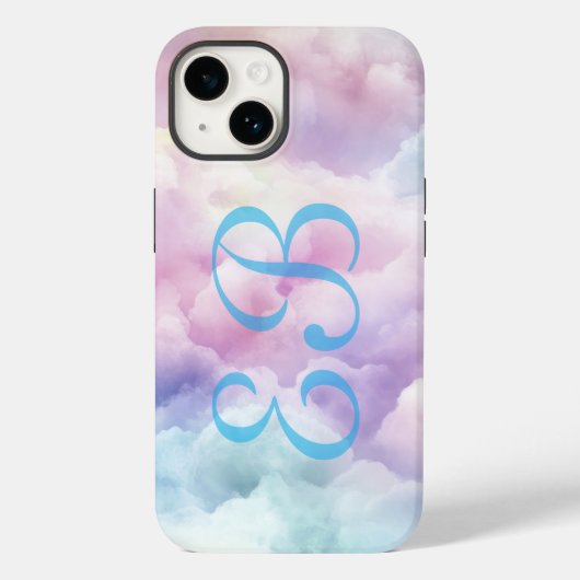 Minimalistische Moderne Stijlvolle Wolk Eigen Merk Case-Mate iPhone Case (Achterkant)