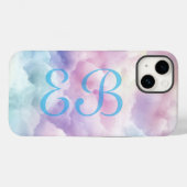 Minimalistische Moderne Stijlvolle Wolk Eigen Merk Case-Mate iPhone Case (Achterkant (horizontaal))