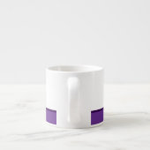 Minimalistische moderne streepnaam of monogram espresso kop (Achterkant)