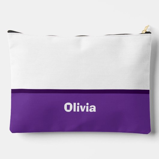 Minimalistische moderne streepnaam of monogram etui (Achterkant)